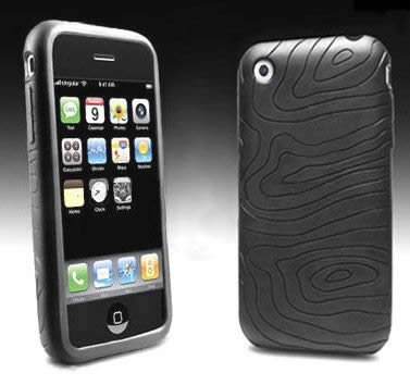 Childrens Toyshop  Electronics : Black rubber case & screen protector Accessories for apple iPhone 3G