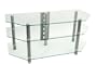 Empire Glass TV Stand with 3 Levels - holds up to 60" Plasma/LCD (Clear) (23"H x 23"W x 52"D)