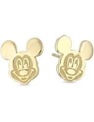 Disney Mickey 10kt Gold Girls Stud Earrings