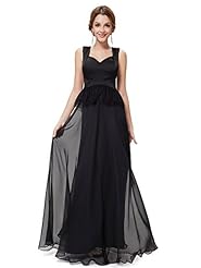 A-line Two-Toned Chiffon Sweetheart Natural   Waistline Lace Sheer Floor Length Prom Dress 