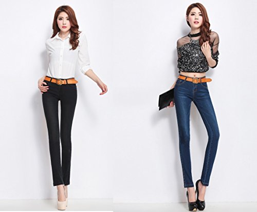 i-select カジュアル ジーンズ レディース 27 28 29 30 31 ブラック ネイビー デニム　スキニー