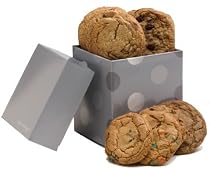Geoff & Drew's Signature Silver Gift Box, 8 Fresh Baked Cookies, 4 Flavors