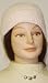 Hand Crocheted Light Pink Cotton Skull Cap Offered in Combination with Sterling Silve...