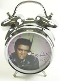 Elvis Blue Shirt 4" Clock
