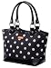 Kitchen & Housewares : Sachi Fashion Insulated Lunch Bag, Black with White Dots