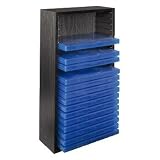 Hama DVD Rack 20 - Media storage - wood - black - 20 x DVD