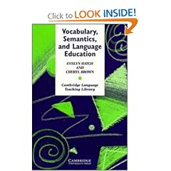 Vocabulary, Semantics and Language Education (Cambridge Language Teaching Library)