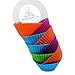 GEEKERS Digital Alarm Clock, 2 5/8 inches Diameter, 1 1/4 Height, Green, Orange, Blue, Purple