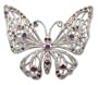 Amethyst and garnet brooch, 'Butterfly Angel'