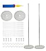 LANGXUN 2 Sets 50-inch High DIY Balloon Column Stand Kits for Birthday Decorations, Wedding Decorations, Party Decorations, Christmas Decorations (Column Stand)
