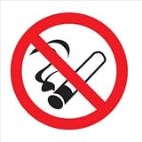 Stewart Superior Sign No Smoking Vehicle100x100mm Self-adhesive Vinyl Clear Ref SB012SAV