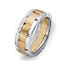 14k Gold Two-Tone Men's Wedding Band, 8.5mm
