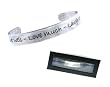 Live Well, Love Much, Laugh Often Cuff Bracelet - Gift Boxed