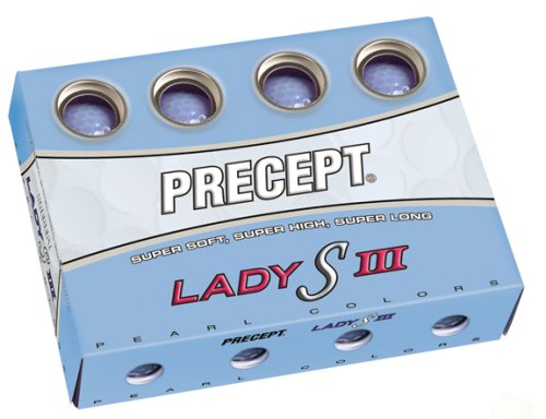 PRECEPT Golfball Lady SIII transparent blau, 12 Stück