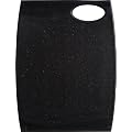 Trudeau Wave 12 by 16-Inch Reversible Cutting Board, Black Granite