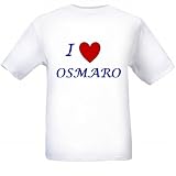 I LOVE OSMARO - Name-series - White T-shirt
