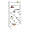 Whitmor 50-Pair Shoe Rack - White