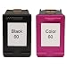 2 Pack (BLACK + COLOR) HP60XL CC641WN CC644WN Remanufactured Ink Photosmart C4680 C4780 Deskjet D1660 D2530 D2545 D2560 D2660 D2680 F4280 F4480