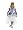 Snowflake Princess Costume: Girl's Size 7-8