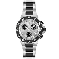 Burett Men's B4202LSSA Neo Abyss Collection Black and Stainless Steel Chronograph Diver Watch