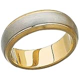 6mm 18Kt. Yellow Gold and Platinum Men's Wedding Band