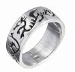 Sterling Silver Dragon Band
