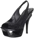 Pleaser Womens Deluxe-654RS/BS Slingback Sandal Sandals