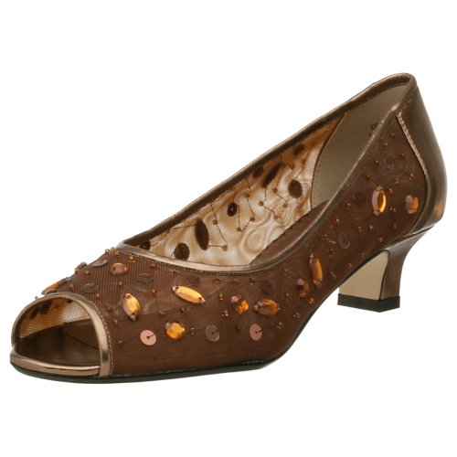 J.Renee Women’s Denise Peep Toe Pump Wedding Shoes Picture