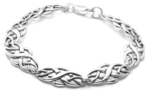 Sterling Silver Celtic Design Bracelet, 8