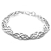 Sterling Silver Celtic Design Bracelet, 8"