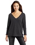 Velvet Women's Cashmere Irie Dolman Sweater, Charcoal, Petite