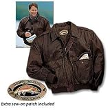 Leather Bomber Jacket by Hunting Clothing
