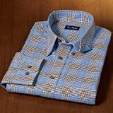 Glen Plaid Cotton/Cashmere Sport Shirt