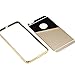 For iPhone 5 5s Case, Roybens Luxury Metal Air Aluminum Bumper Detachable + Mirror Hard Back Case 2 in 1 Cover Ultra-Thin Frame For Apple iPhone 5 5s - Retail Packaging(Gold)