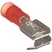Morris Products 12022 Piggy Back Disconnect, Double Crimp, Nylon Insulated, Red, 22-16 Wire Size, 0.032"X0.250" NEMA Tab  (Pack of 100)