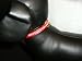 Pet Supplies : Pet Supply Imports - Red Beverly 3/8" Vinyl Collar with one row of small rhinestones Size 8