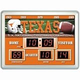 Texas Longhorns Clock - 14''x19'' Scoreboard