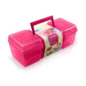 Sewing Kit Tool Box Hot Pink