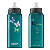 SIGG Reusable Water Bottle - Green Butterflies - Exclusive Design!