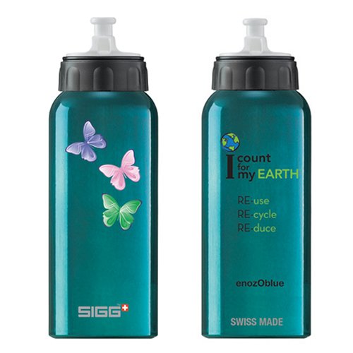 SIGG Reusable Water Bottle - Green Butterflies - Exclusive Design!