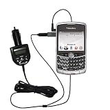 Audio FM Transmitter / Internet Music Vehicle Adapter with integrated Car Charger for the Blackberry 8330 - uses Gomadic TipExchange Technology