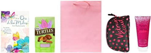 Happy Mother's Day Pink Bag - Victoria Secret Coin, Body Cream, Spanish Card & Chocolates