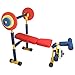 Redmon Fun and Fitness Exercise Equipment for Kids – Weight Bench Set