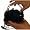 Beautiful Beaded Evening Handbag/purse,with Shoulder Chain, Black Cloth Base --#1