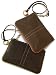 Floto Milano Leather Wristlet in Brown - clutch wallet