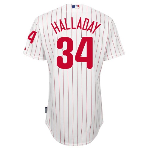 Philadelphia Phillies Authentic Roy Halladay COOL BASE Home MLB Baseball Jersey Size 48
