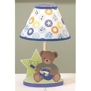 Bedtime Originals Bandstand Bears Lamp with Shade - Blue by Lambs & Ivy
