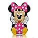 3d Cute Lovely Disney Mounse Minnie Mickey Soft Silicon Gel Rubber Case Cover Skin for Iphone Ipod Samsung (samsung galaxy s3 9300:Hot Pink)