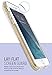 Smartish iPhone 8/7 Clear Case - PureView for iPhone 8/7 [Ultra Slim Fit Protective Clear Cover] (Silk) - Goldilocks