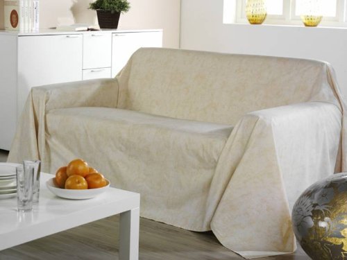 Tagesdecke Bella Casa Sofaüberwurf 210x280cm ecru